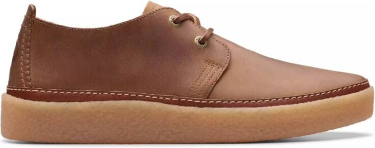 Clarks Bruine Heren Veterschoen Clarkwood Low Brown Heren