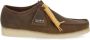 Clarks Bruine Leren Mocassins Vierkante Neus Schoenen Brown Heren - Thumbnail 7
