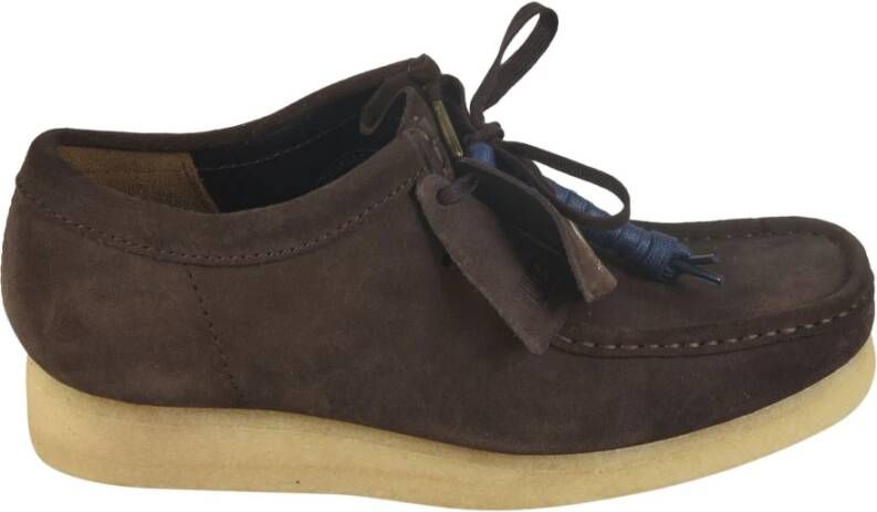 Clarks Bruine Platte Schoenen Brown Heren