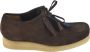 Clarks Bruine platte veterschoenen - Thumbnail 1