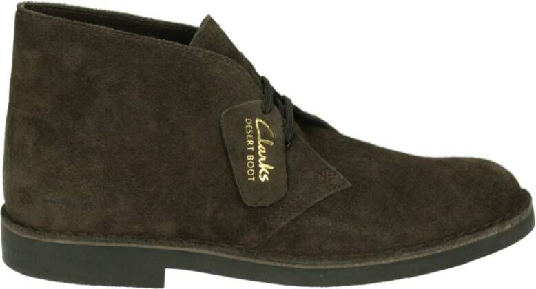 Clarks Suède Enkellaarzen Brown Heren