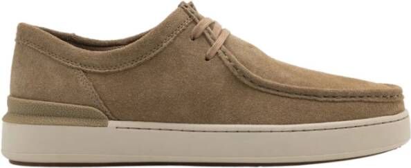 Clarks Bruine Suède Sneakers Casual Schoenen Brown Heren