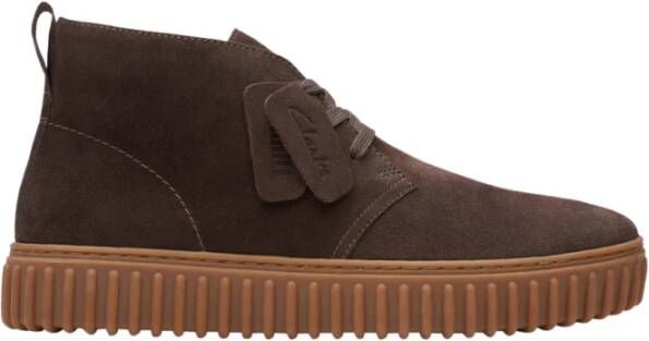 Clarks Bruine Suède Torhill Chunky Laarzen