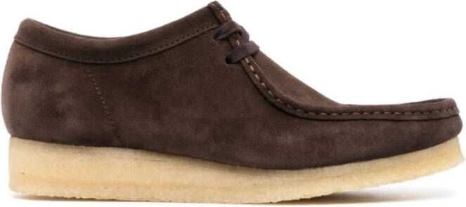 Clarks Donkerbruine Suède Heren Mocassin Schoen Brown Heren