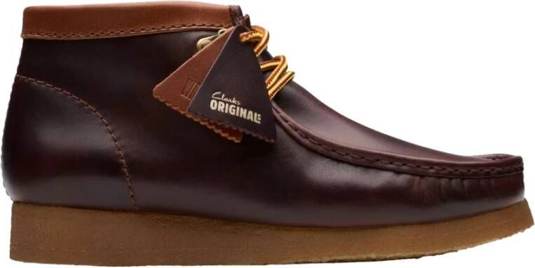 Clarks Burgundy Leather Wallabee Hiker Boot