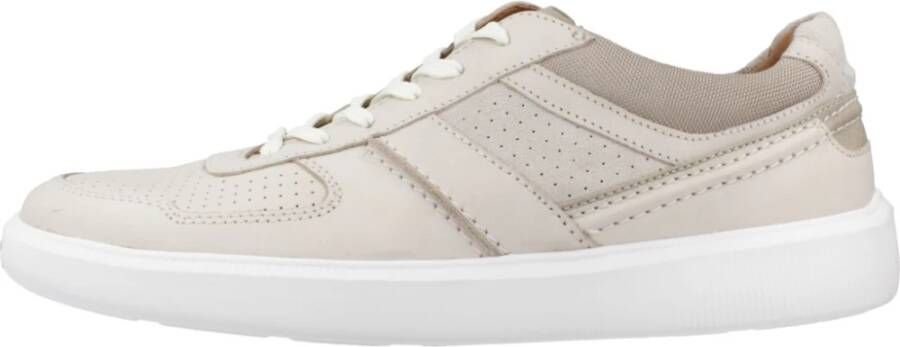 Clarks Cambro Race Heren Sneakers Off White Combi - Foto 2