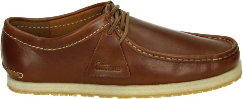 Clarks Casual Leren Veterschoenen