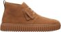 Clarks Chunky Sole Suede Desert Boots Brown Heren - Thumbnail 2