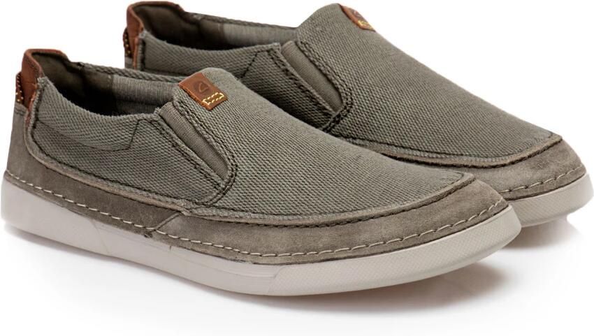 Clarks Gereld Step Heren Instappers Olive Combi - Foto 3