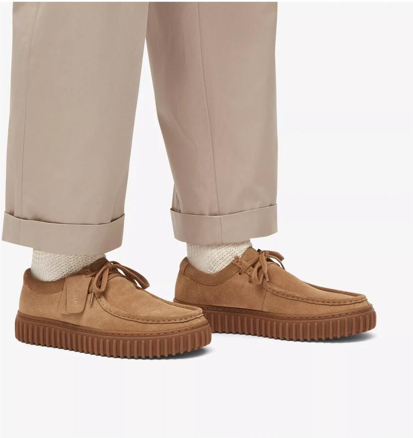 Clarks Torhill Lo heren veterschoen beige - Foto 3