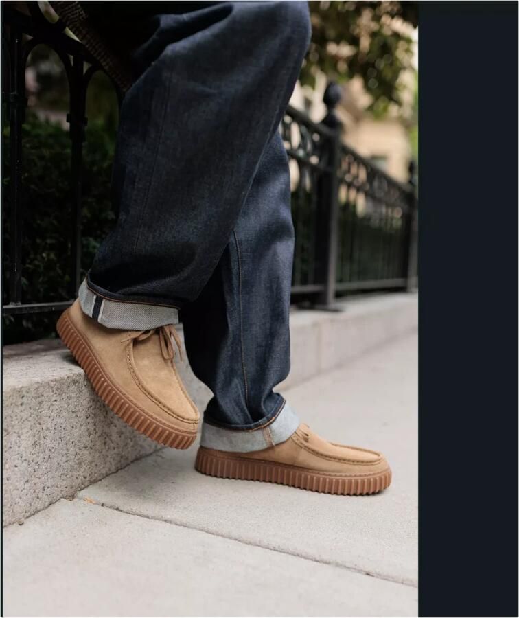 Clarks Torhill Lo heren veterschoen beige - Foto 4