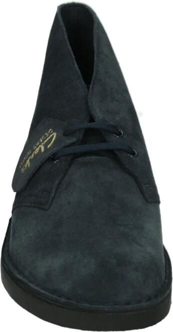 Clarks Blauwe Suède Desert Boot Evo Schoenen
