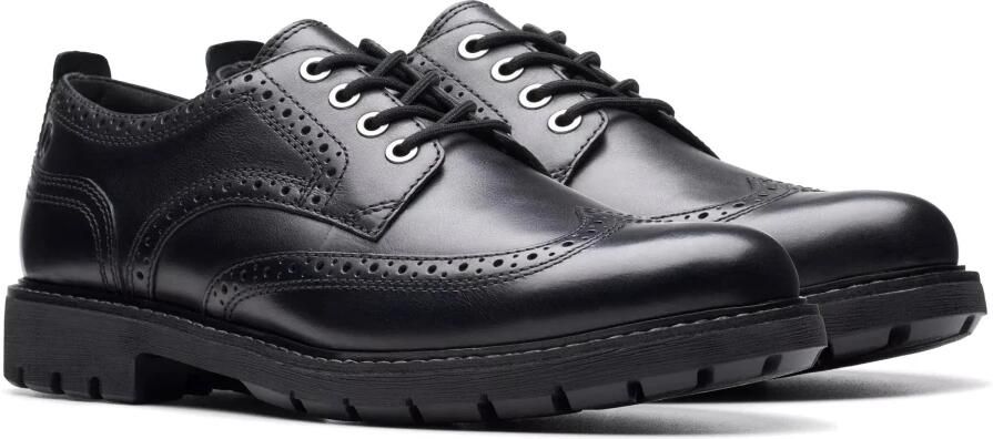 Clarks Batcombe Far heren veterschoen Zwart