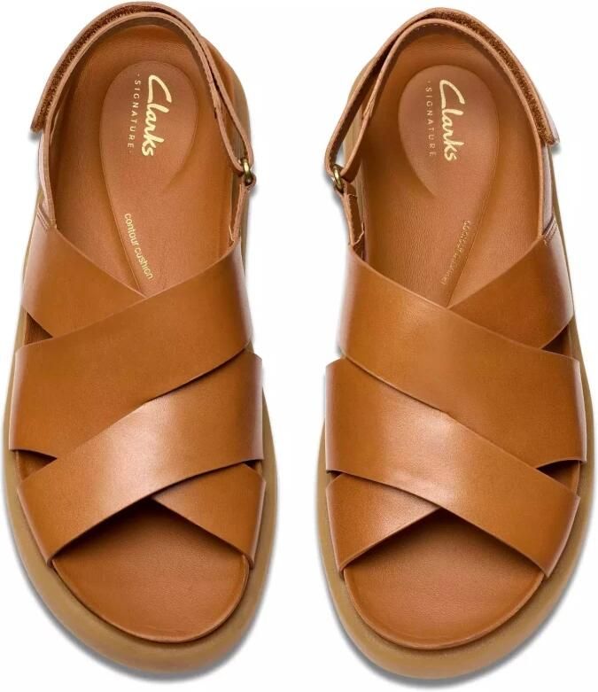 Clarks Bruine damessandaal Aristella Sun - Foto 3