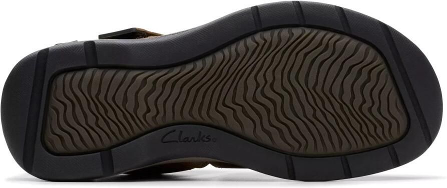 Clarks Bruine herensandaal brede versie