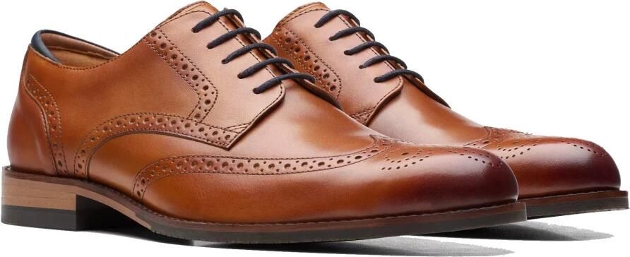 Clarks Bruine Veterschoen met Wingtip voor Mannen - Foto 2