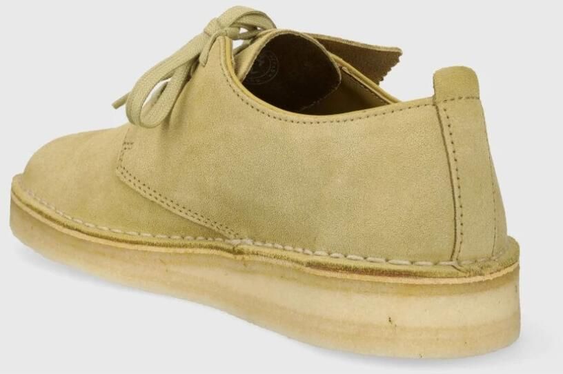 Clarks Coal London Beige Suede Lage veterschoenen Heren - Foto 3