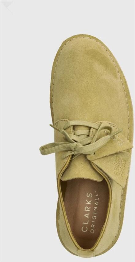 Clarks Coal London Beige Suede Lage veterschoenen Heren - Foto 5