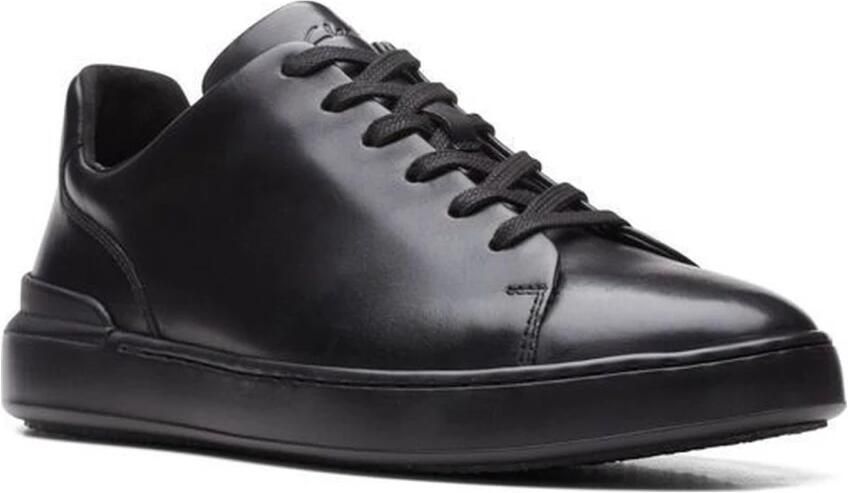 Clarks Zwarte Vetersneakers voor Mannen Black Heren