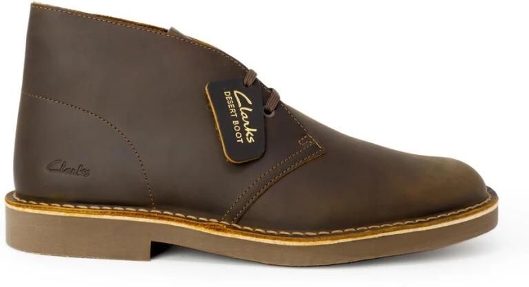 Clarks Veterboot Desert Boot Evo Beeswax Leather Bruin Gevet Leer Verwisselbaar Voetbed - Foto 6