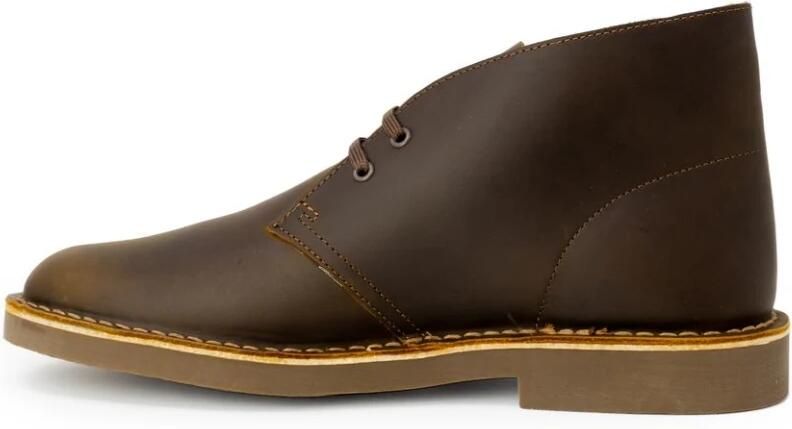 Clarks Veterboot Desert Boot Evo Beeswax Leather Bruin Gevet Leer Verwisselbaar Voetbed - Foto 5