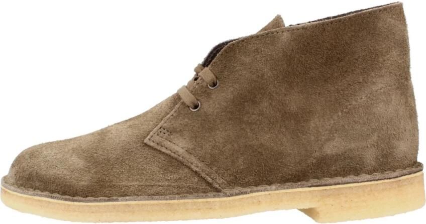 Clarks Woestijnlaars Groen Suède Minimalistisch Iconisch Green Heren - Foto 3