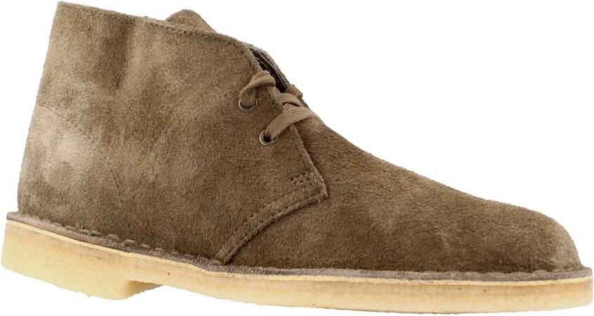 Clarks Woestijnlaars Groen Suède Minimalistisch Iconisch Green Heren - Foto 6