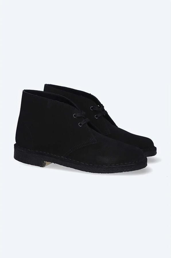 CLARKS ORIGINALS Clarks Veterboots Dames Desert Boot Dames Suède Zwart - Foto 16