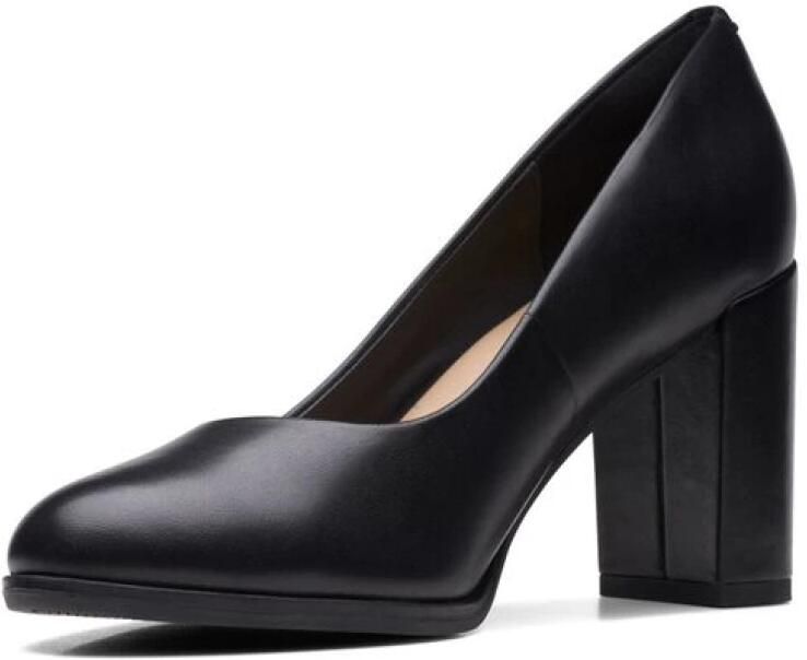 Clarks Shoes Freva85 Court Hakken Zwart 1 2 Vrouw - Foto 3