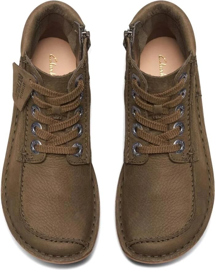 Clarks Groene Enkellaars voor dames Funny Cedar Green Dames - Foto 2