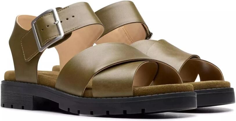 Clarks Groene Damessandaal Premium Comfort - Foto 2