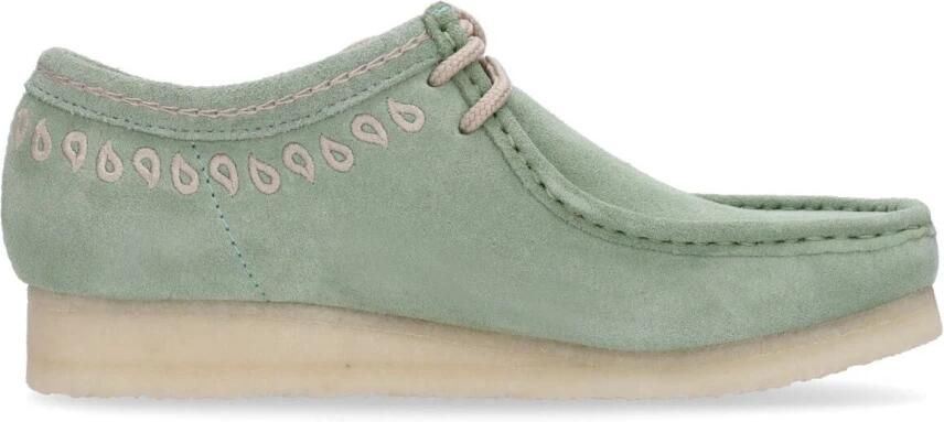 Clarks Originals Wallabee Fashion sneakers Schoenen green embroidery