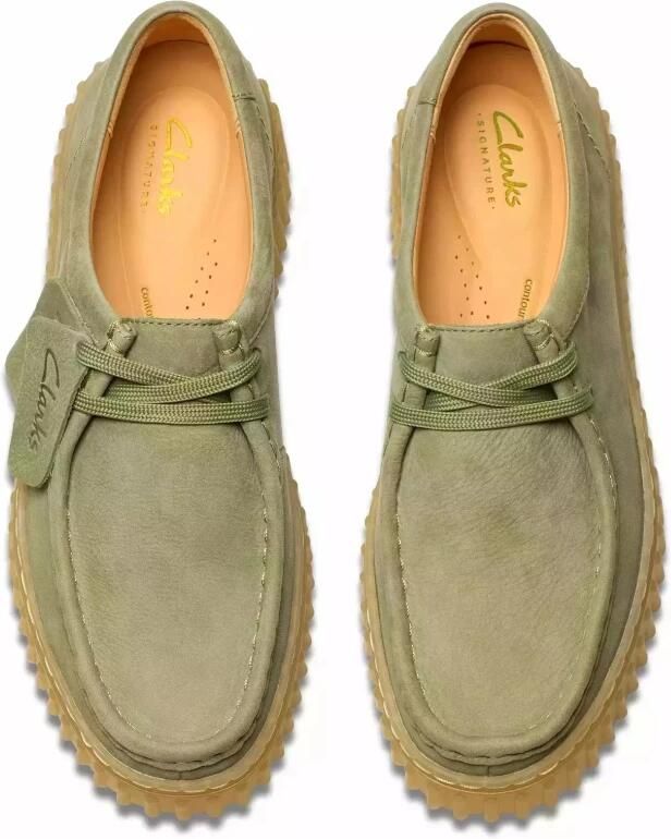 Clarks Torhill Bee dames veterschoen groen