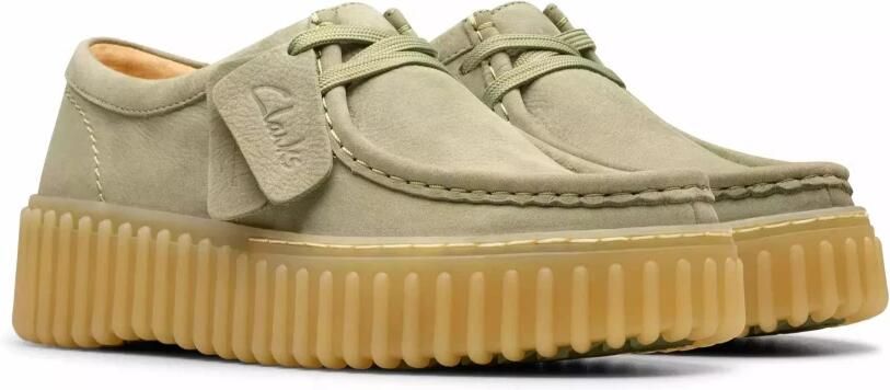Clarks Torhill Bee dames veterschoen Groen