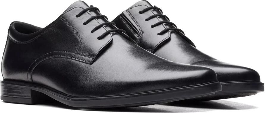 Clarks Howard Walk Zwarte Leren Derby Schoenen