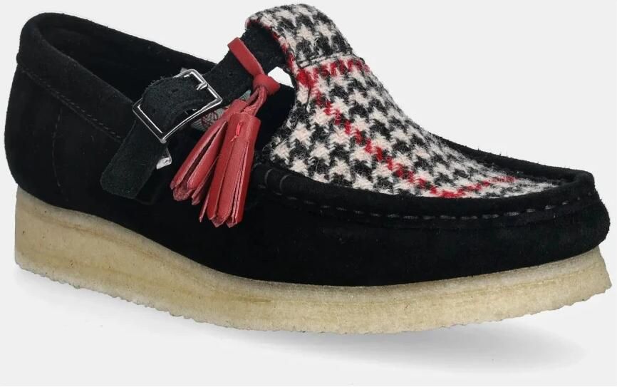 CLARKS Instappers 'Wallabee T Bar' zwart