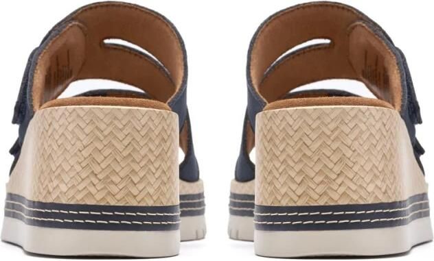 Clarks Dames slipper met hak Kidiki Cove 26186699 Blauw - Foto 6