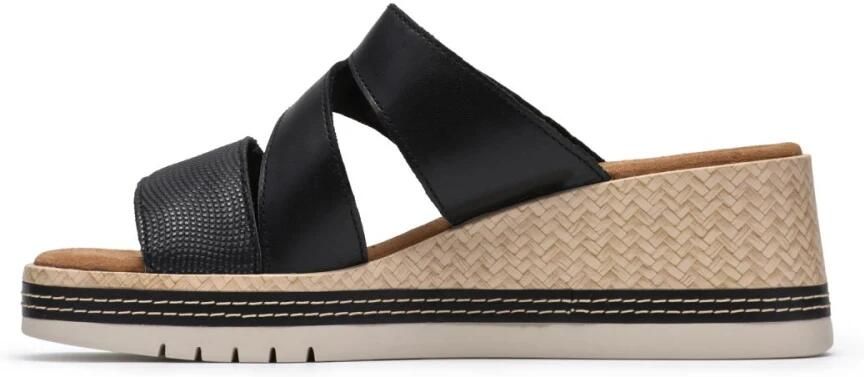 Clarks Dames slipper met hak Kidiki Cove 26185952 Zwart - Foto 3
