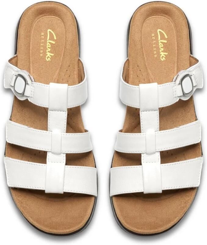 Clarks Kitly Pearl leren schoenen wit lakleer - Foto 4