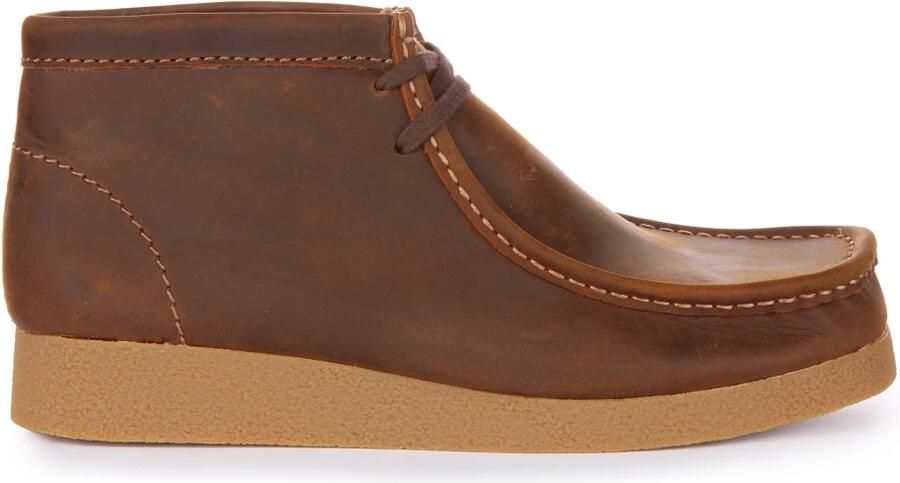 Clarks WallabeeEVO BT Heren Veterschoenen Leer Bruin - Foto 3