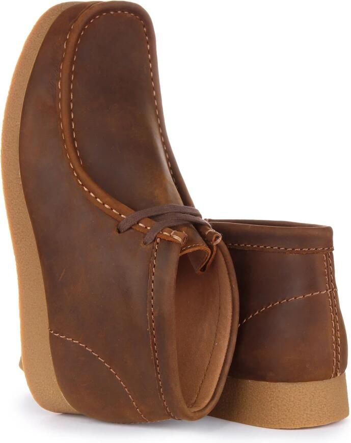 Clarks WallabeeEVO BT Heren Veterschoenen Leer Bruin - Foto 4