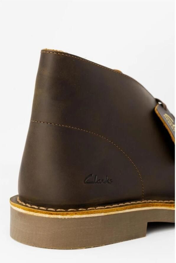 Clarks Veterboot Desert Boot Evo Beeswax Leather Bruin Gevet Leer Verwisselbaar Voetbed - Foto 2