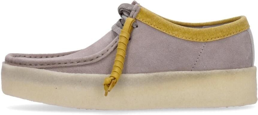 Clarks Grijze Wallabee Cup Platte Schoenen Gray Heren