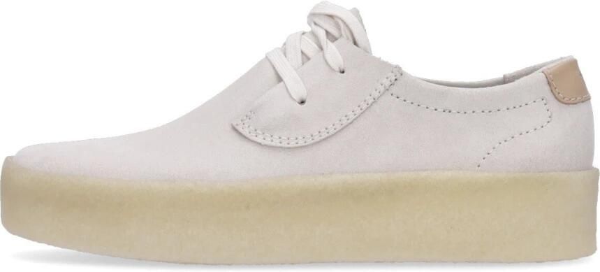 Clarks Off White Suede Heren Lifestyle Schoen White