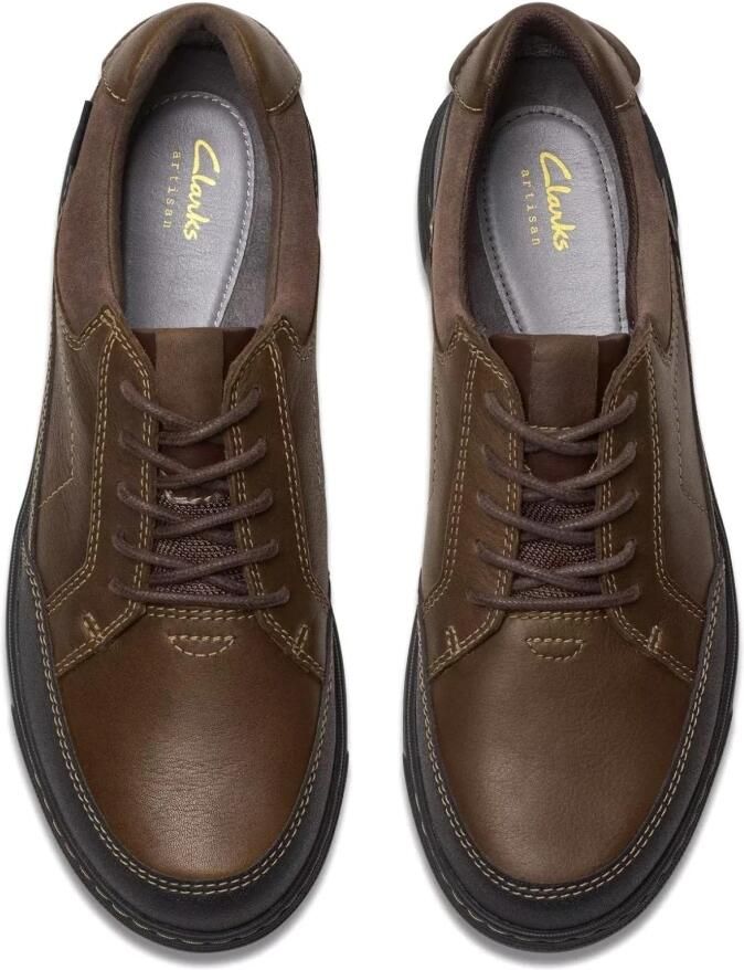 Clarks Mapstone LoGTX heren veterschoen Bruin - Foto 3