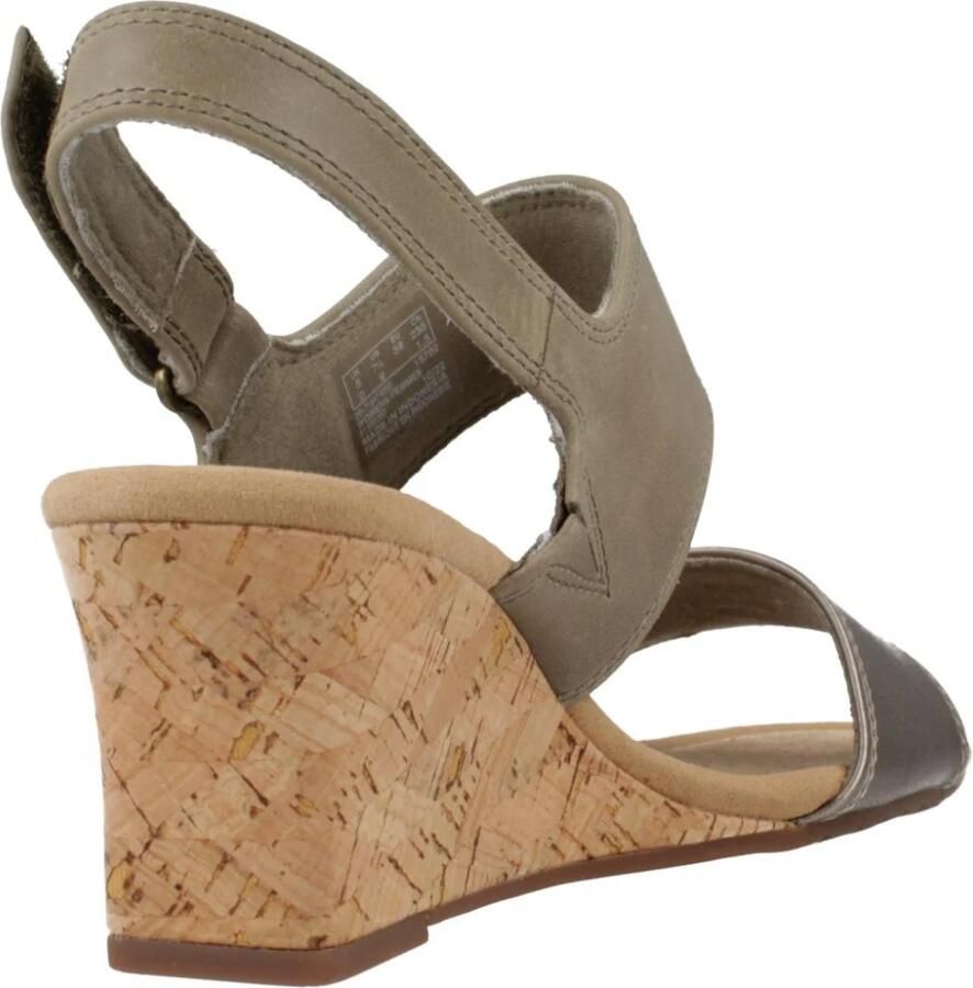 Clarks Metallic Sleehak Sandalen voor Comfort en Stijl - Foto 3
