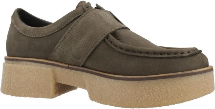 Clarks Shoes Linoso Monk Schoenen Groen Vrouw