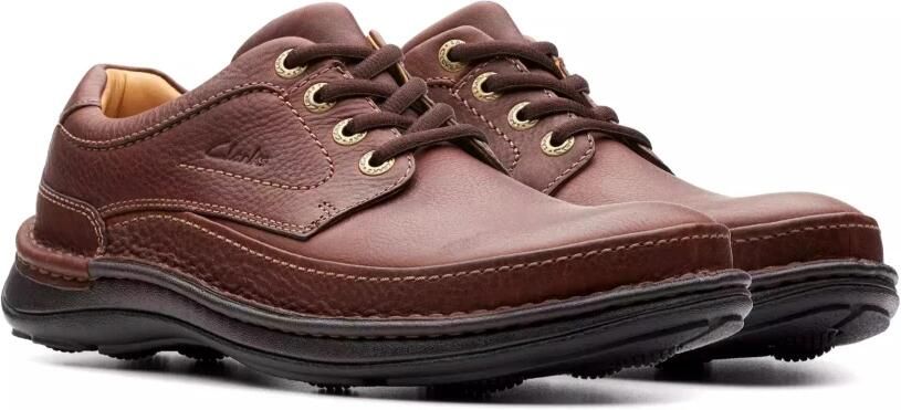 Clarks Nature Three heren veterschoen Bruin