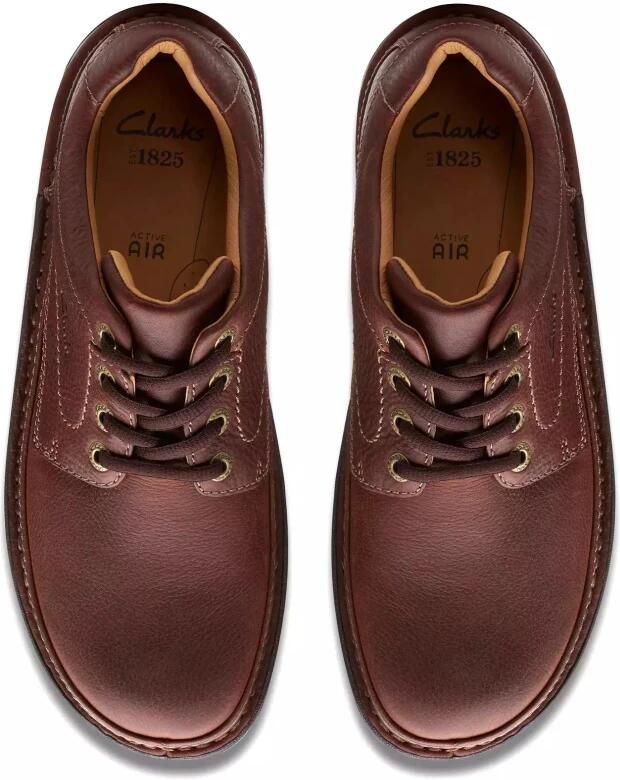Clarks Nature Three heren veterschoen Bruin - Foto 4