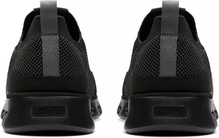 Clarks Zwarte Vrijetijdssneakers voor Mannen Black Heren